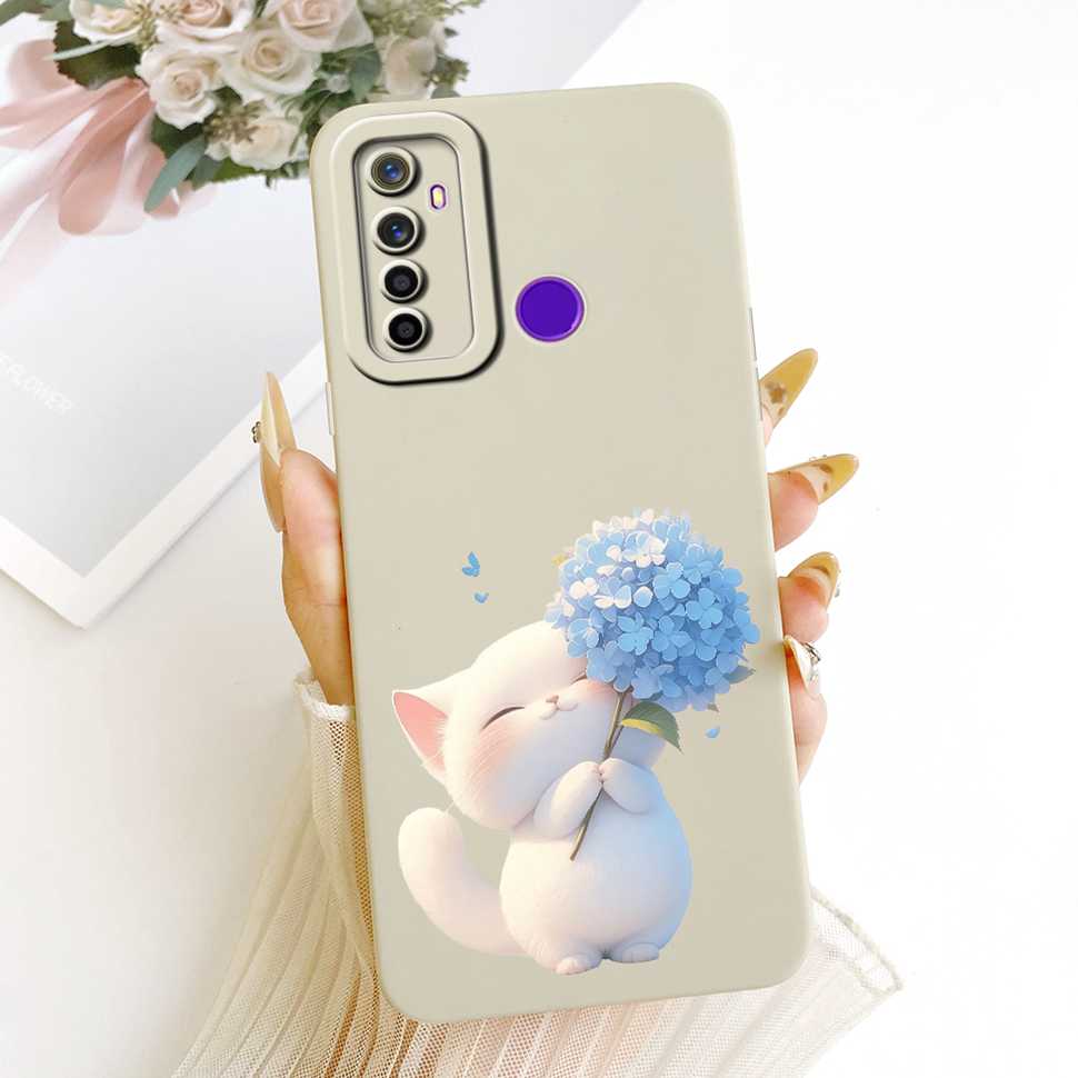 For Oppo Realme 5 Case Soft Silicone Stylish Butterfly Phone Cases For Realme 5 Realme5 RMX1911 RMX1919 Case Cover Bumper
