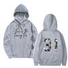 Women's And Men's  Fashionable Hooded Long Sleeved Printed Casual Pullover Unisex Sweatshirt Top