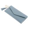 Women's Pu Leather Card Holder Purse Elegant Clutch Wallet Blue