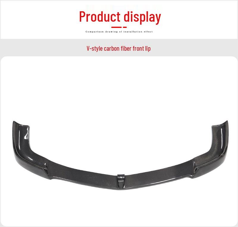 Mercedes-Benz Carbon Fiber Small Body Kit Front Lip Splitter Spoiler.