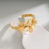 Fashion Vintage Elegant Bangles Metal Open Arm Bangle Elegant Flower Cuff Bracelet  Hand Jewelry