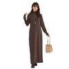 Autumn/Winter Brushed Half-High Collar Long Sleeve Slimming Dress
