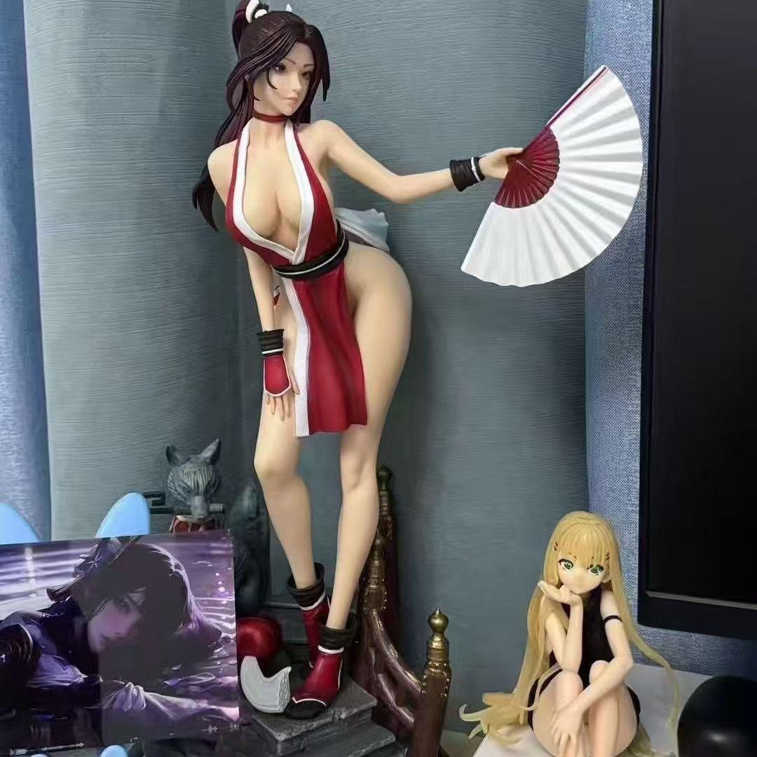 

The King of Fighters 50cm/19.68nch Anime Hinata Fire Dancei figures Two-tone dragon ballz PVC Action Wild Battle Playthings Presents