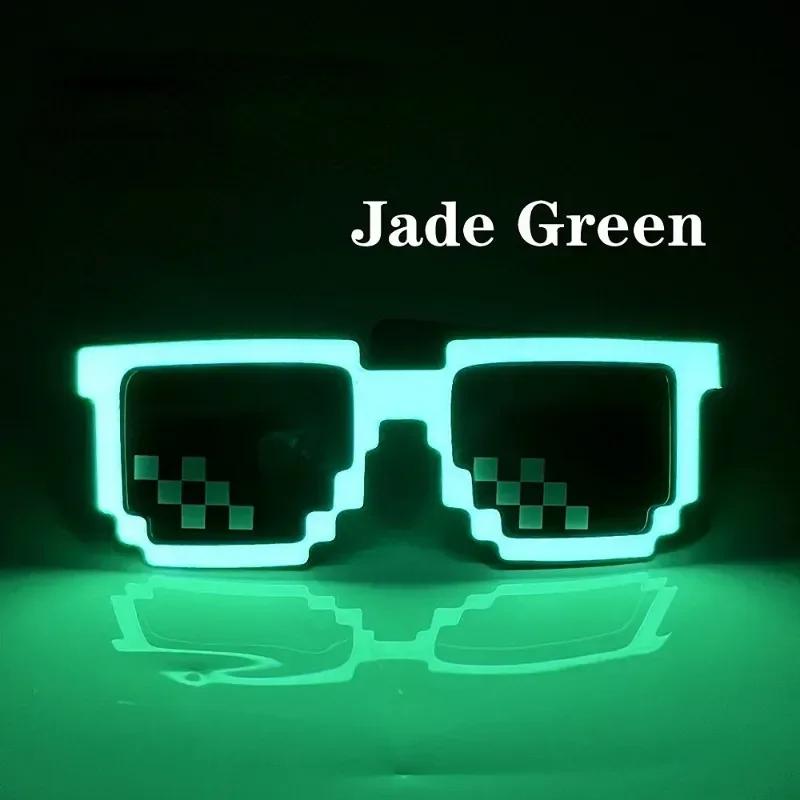 Latest Wireless LED Eyeglasses Luminous Glow Flashing Mosaic Glasses SunEyeglasses UV400 Neon Party Eyeglasses Party Festival Supplies