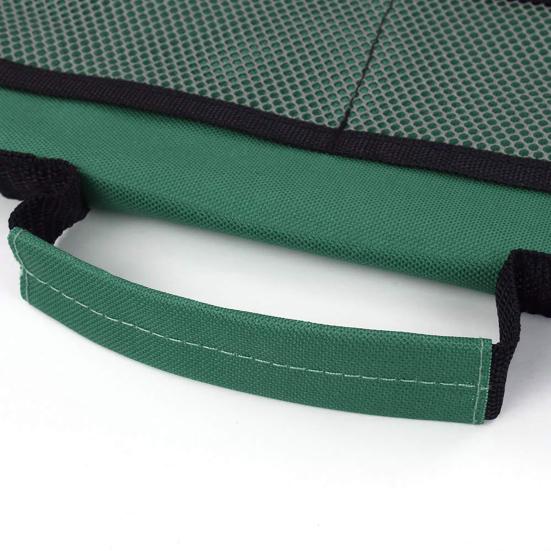 Borsa Portautensili da Giardinaggio Pieghevole Portatile con Molteplici Tasche in Rete Organizzatore