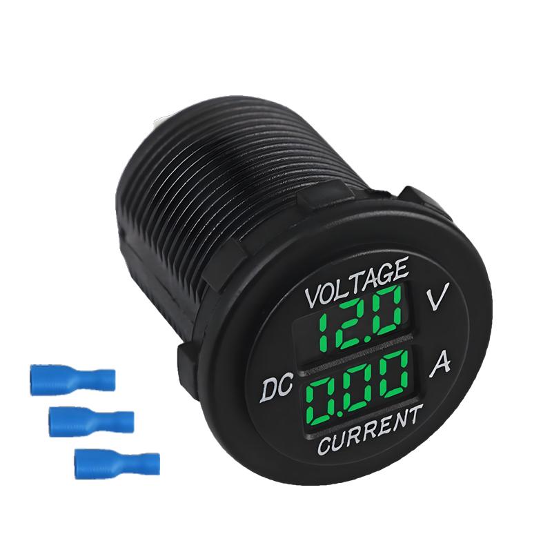 DC 6V-60V Digital Voltage Meter Car Motorcycle Voltmeter Voltage Tester Measurement for Car Motorcycle ATV Boat Yacht Voltmeter