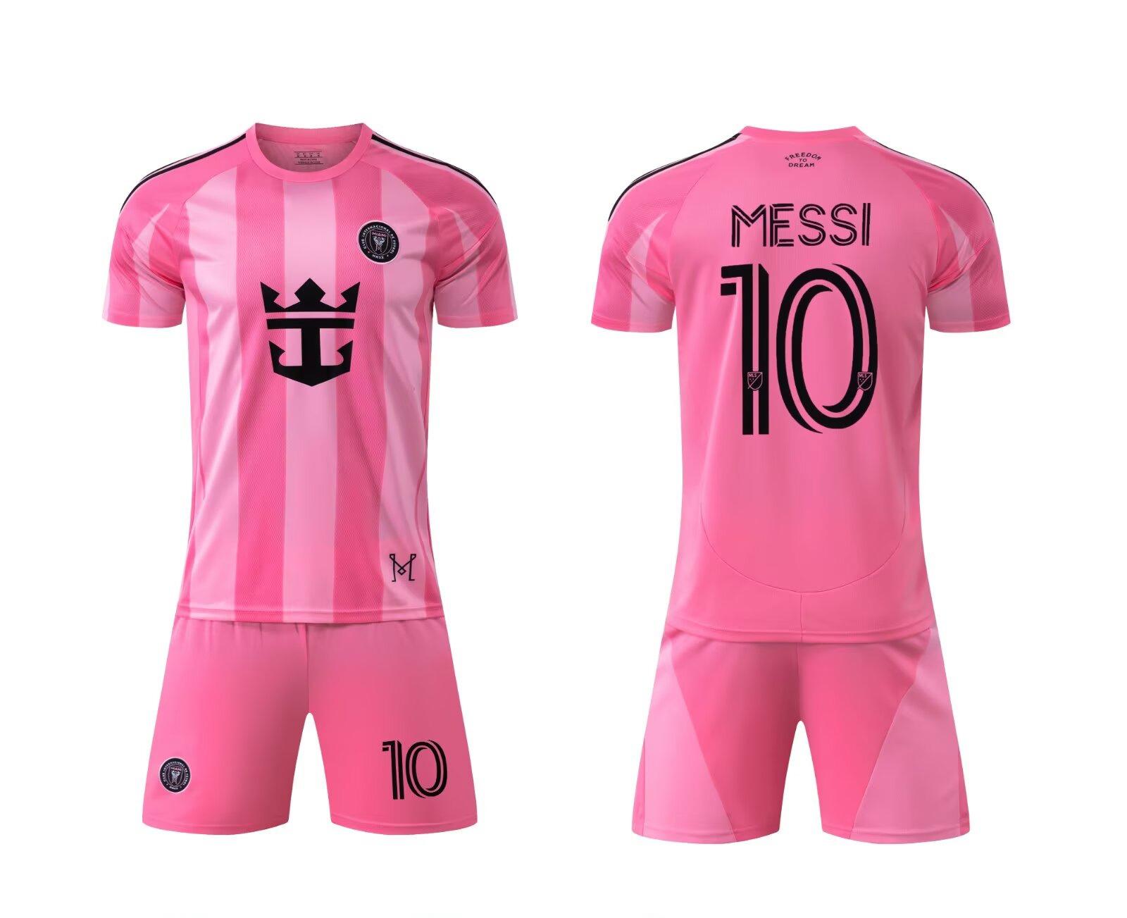 

25-26 Miami Home Court Pink No. 10 Football Jersey Children S Jersey Children S Clothing Adult Size 14-3Xl 30 yards/160