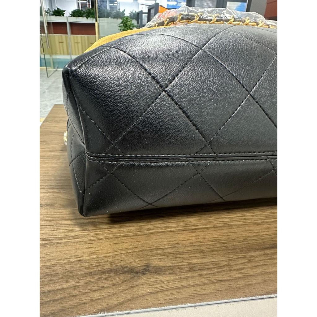 Cross-border new Xiaoxiangfeng large diamond chain bag retro color matching stray tote bag commuter shoulder messenger bag