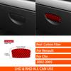 For Renault Clio 2002-2005 Real Carbon Fiber Stickers co-pilot Storage switch Panel Cover Car Accessories Interior decorative