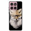 Für Motorola Edge 60 60s 5G Glas Hülle Cartoon Weicher Stoßfänger Hartes Gehärtetes Glas Rückseite Hülle Für Motorola Edge 60 Fusion Schale