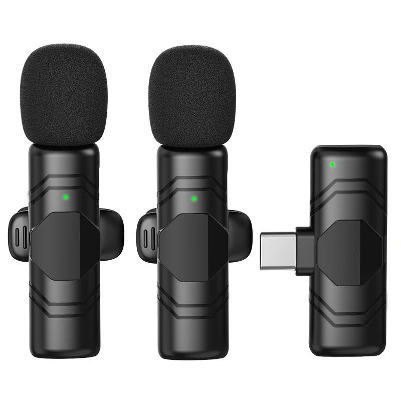 Wireless Lavalier Microphone with Noise Reduction for Live Broadcasts and Video Recording