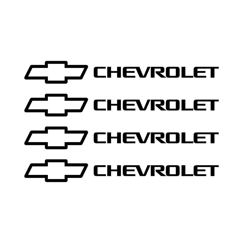 

Для Chevrolet Onix Aveo Orlando Sail Malibu Camaro Colorado Volt 4 шт. Светоотражающие наклейки на диски колес, кузов автомобиля, элементы декора чёрный