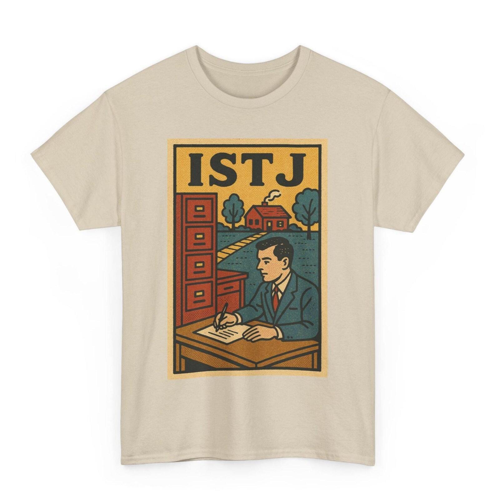 ISTJ Logistician T-Shirt: Retro Comic Style MBTI Graphic Tee L