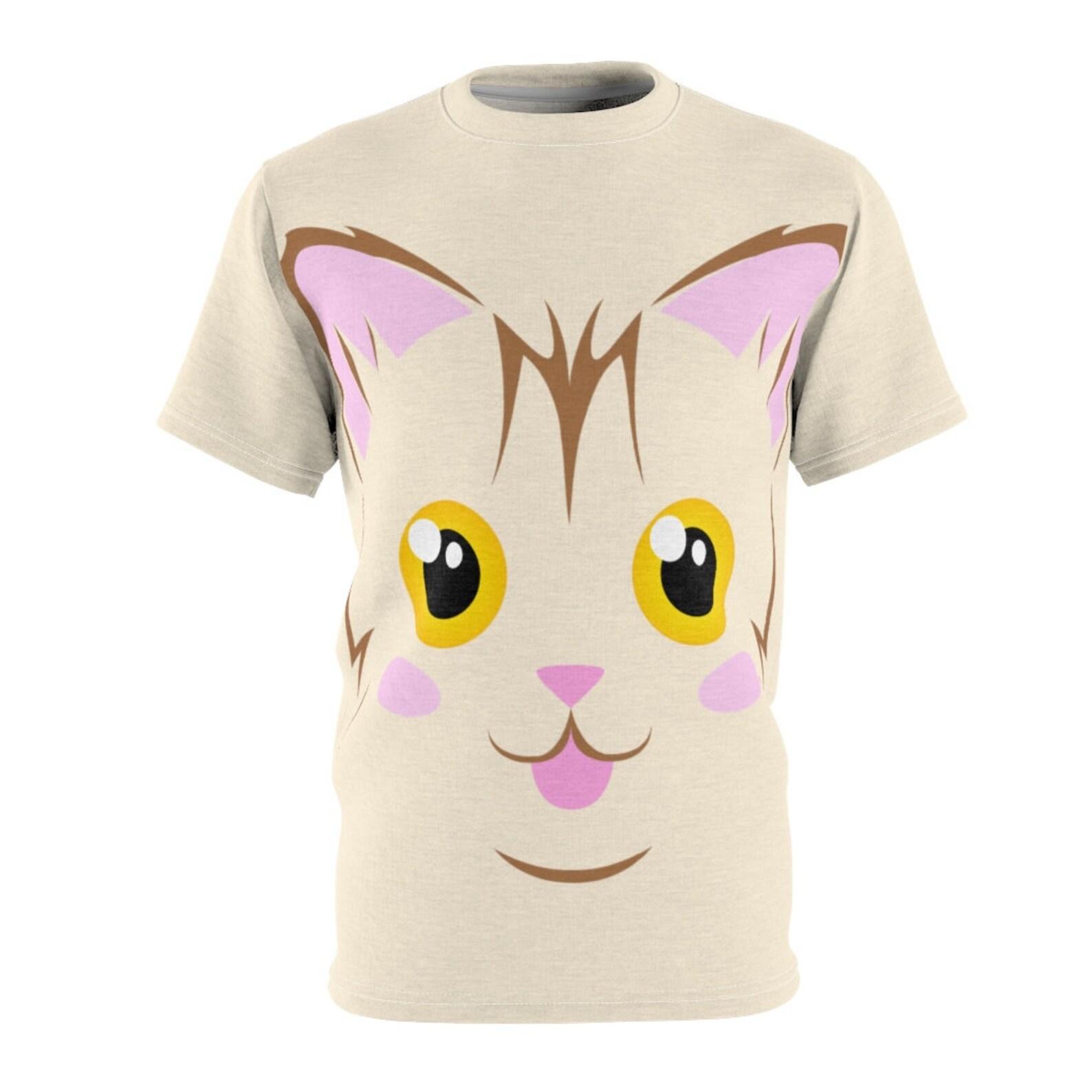 Cute Kawaii Tabby Cat - Simple Costume - Unisex T-Shirt S