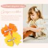 40Pcs/set Sweet Colorful 3'' Grosgrain Ribbon Hair Bows Clips for Baby Girls Boutique Hairpins Headwear Kids Hair Accessories