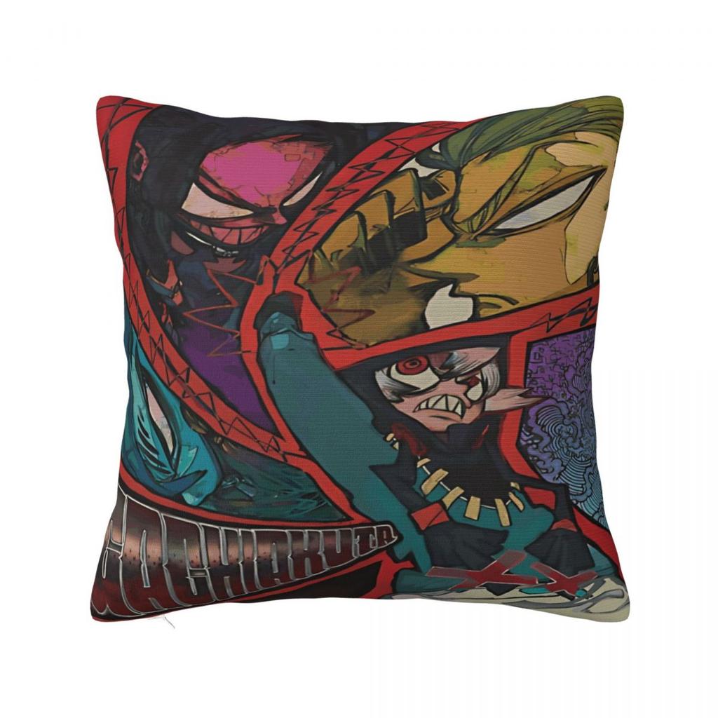 Gachiakuta Pillowcase Cushion Cover Zanka Riyo Enjin Throw Pillow Cover Soft and Home Decoration Zipper Multiple Sizes