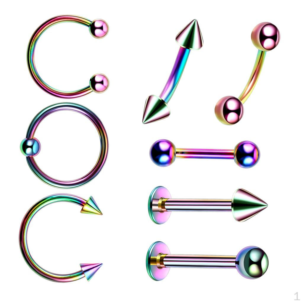 Stainless Steel Nose / Lip Eyebrow Hoop Earrings Tragc Piercings