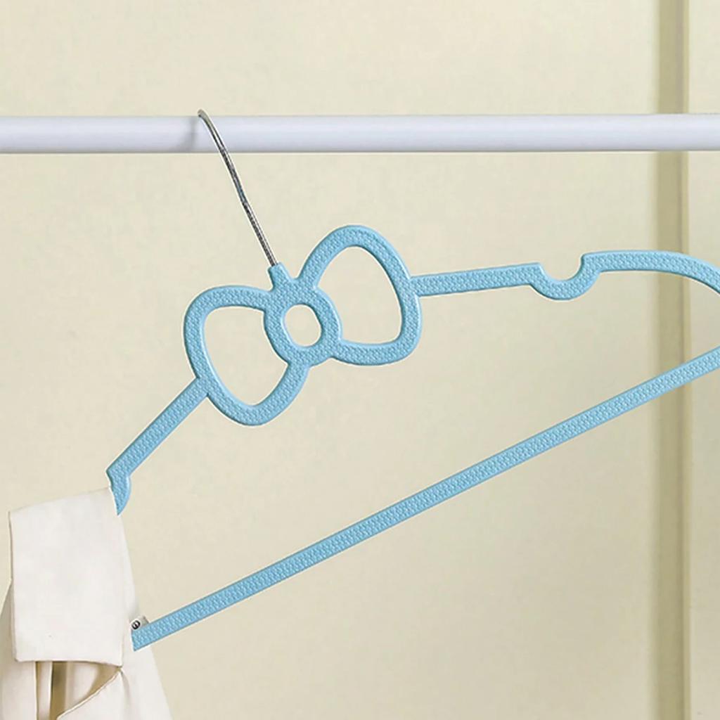 3pcs - New Cute Bow Pattern Hanger, Suitable for Home Bedroom Sorting and Dry Storage Hanging Bracket