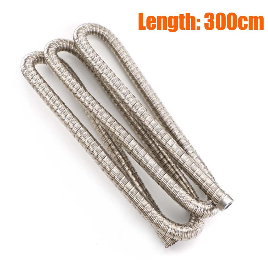 60cm - 300cm 24mm Double Layer Exhaust Pipe Air Diesel Parking Heater Stainless Steel Tube Gas Vent Hose For Car Caravan Camper