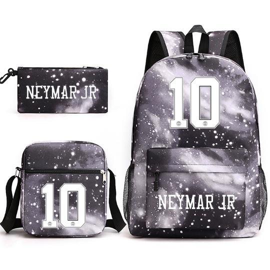 Lionel Messi · Peripheral Printed School Bag Three-Piece Pencil Case Shoulder Bag Backpack