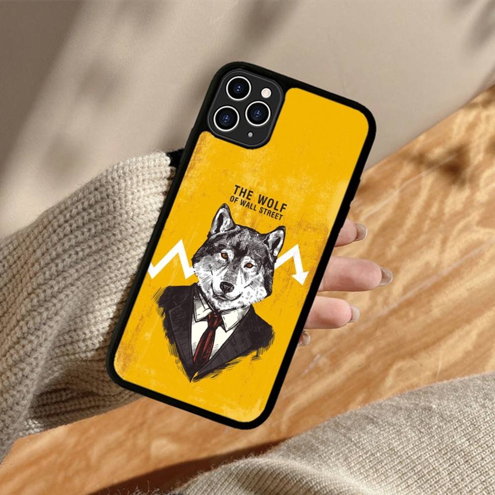 TV The W-Wolf Of W-Wall S-Street For IPhone 17 16 Pro Max Air 15 14 13 12 Mini Plus 11 Hard PC+TPU Phone Back Cover