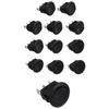 12PCS Round Dot Lighted Rocker Switch Toggle 20A 12V DC On/Off SPST Switch Control, 3Blue+3Green+3Yellow+3Red