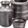 Sake Warmer Set 6cm Diameter x 140ml Black and for Cold and Hot Mino Ware Made in Japan Ale-net (Small), 10.2cm Height, Capacity, Silver, Sake,