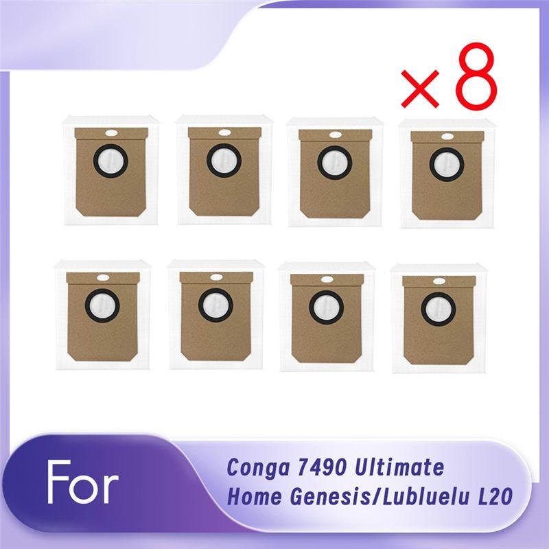 

AEE4-8 Pcs Dust Bags For Conga 7490 Ultimate Home Genesis/Lubluelu L20 Sweeper Accessories Built To Last And Work Well