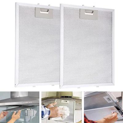 Wysokowydajne 2 szt. Filtrów do okapu Aluminiowy filtr siatkowy do ekstraktora do skutecznej filtracji tłuszczu