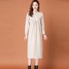 Knitted Dress for Women Loose Mid-length Sweater Long-sleeved Casual Sweater Dress for Autumn and Winter