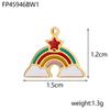 CARLIDANA Colorful Heart Shaped Gold Plated Stainless Steel Pendant Designs Rainbow Star Trendy Cloud Charms for DIY Jewelry
