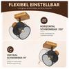 Spot NETTLIFE Style rétro Culot E14 Métal noir orientable