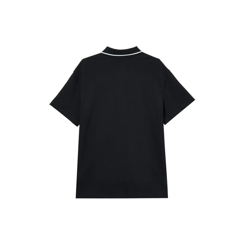 On Polo Shirts Men's Black Polo Collar Moderate 1MF30390553