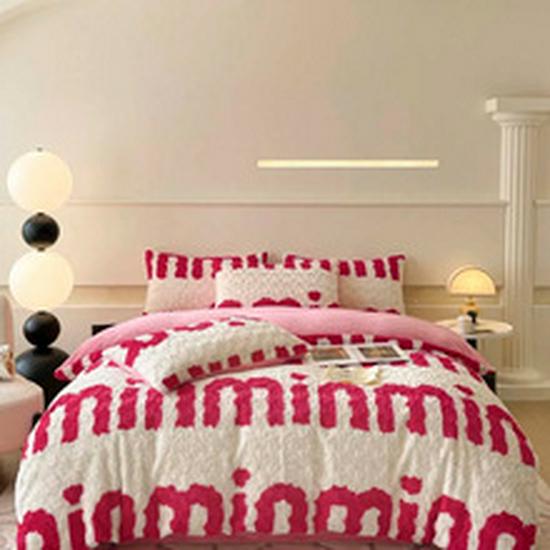 New Lamb Fleece Blanket - Solid Color, Double-Layer, Thickened Flannel for Children
