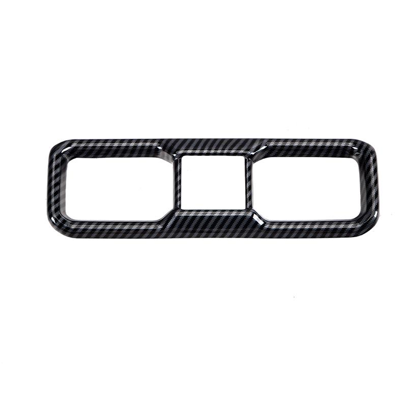 For BYD Leopard 8 Denza B8 2025+ Central Control Gear Outlet Cover Sticker Inner Protector Sticker Carbon Look Car Accessories