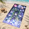 Blue Lock Microfiber Beach Towel Quick Dry Sand Free Lightweight Beach Towels for Travel Swimming Camping