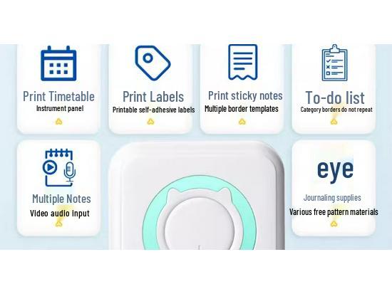 Ultra-Clear Portable Intelligent Error Sorting Mini Printer - Ink-Free Thermal Machine for Students