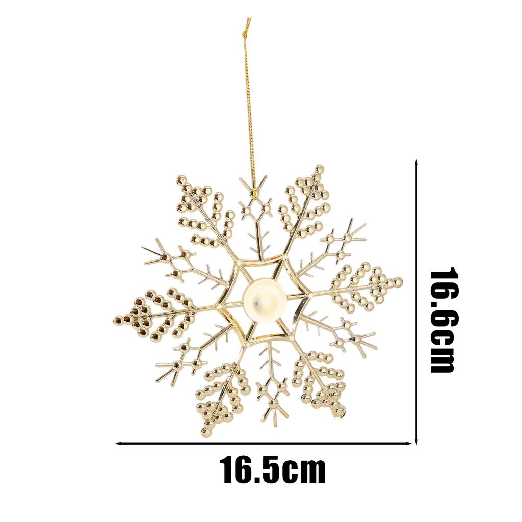 5/1PCS Gold Gazing Deer Elk Ballet Dancer Snowflake Hanging Pendents Xmas Tree Ornaments Party Holiday New Yaer Decor Supplies