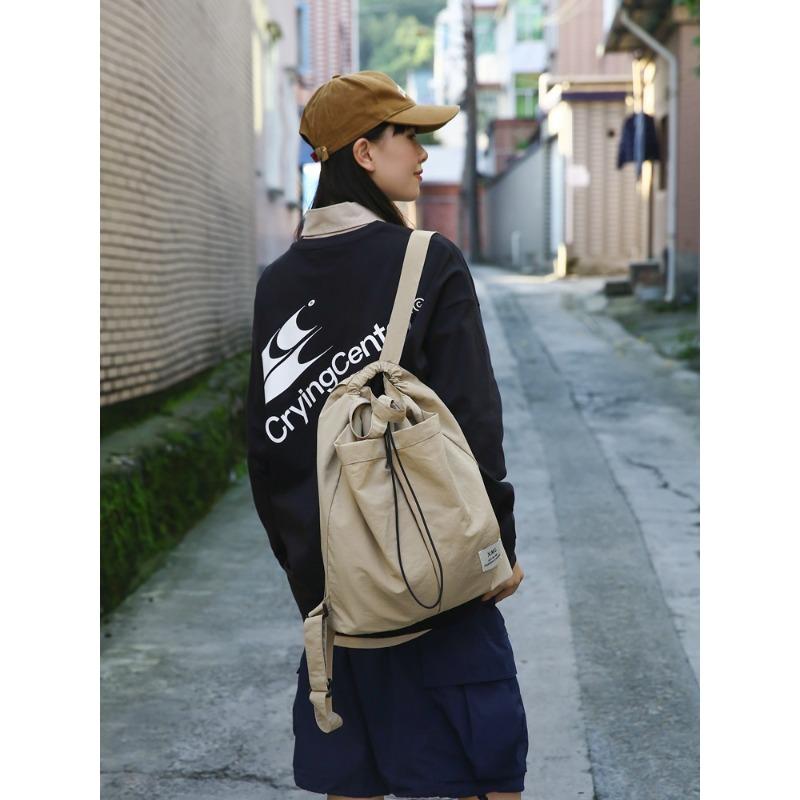 

Школьный рюкзак повседневный легкий нейлоновый износостойкий рюкзак ленивый ветер большая вместимость многофункциональная сумка-тоут студенческая сумка хаки