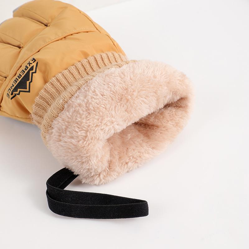 Winter Touch Screen Warm Gloves for Cold proofing and Velvet Men and Women Ski Gloves Outdoor Thickened Fashionable Cycling Gloves