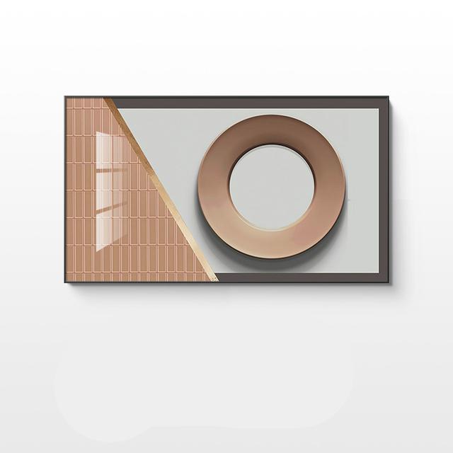 Moderna tela di pittura di lusso luna arte della parete astratta geometria dorata poster e stampe per soggiorno decorazione della casa senza cornice