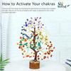 Chakra Tree  Diwali Gift for Positive Energy  Healing Feng Shui Seven Chakra Tree of Life with Crystals  Stones.