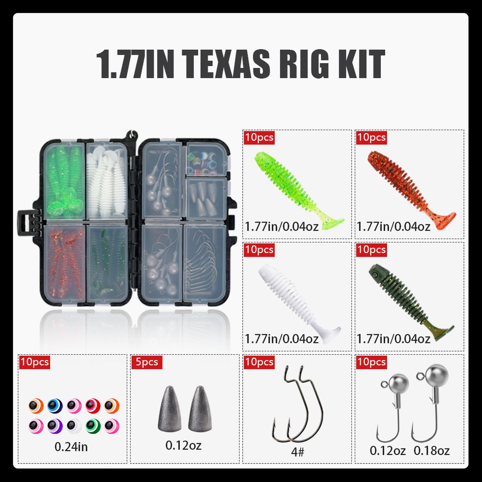 Organized Fishing Tackle Box with Tackle Included, Fishing Hooks, Fishing Weights Sinkers, Fishing Gear and Equipment, Fishing Gift for Men one size