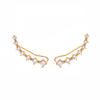 925 Silver Crystal Heart Hoop Earrings for Women Luxury Fashion Jewelry
