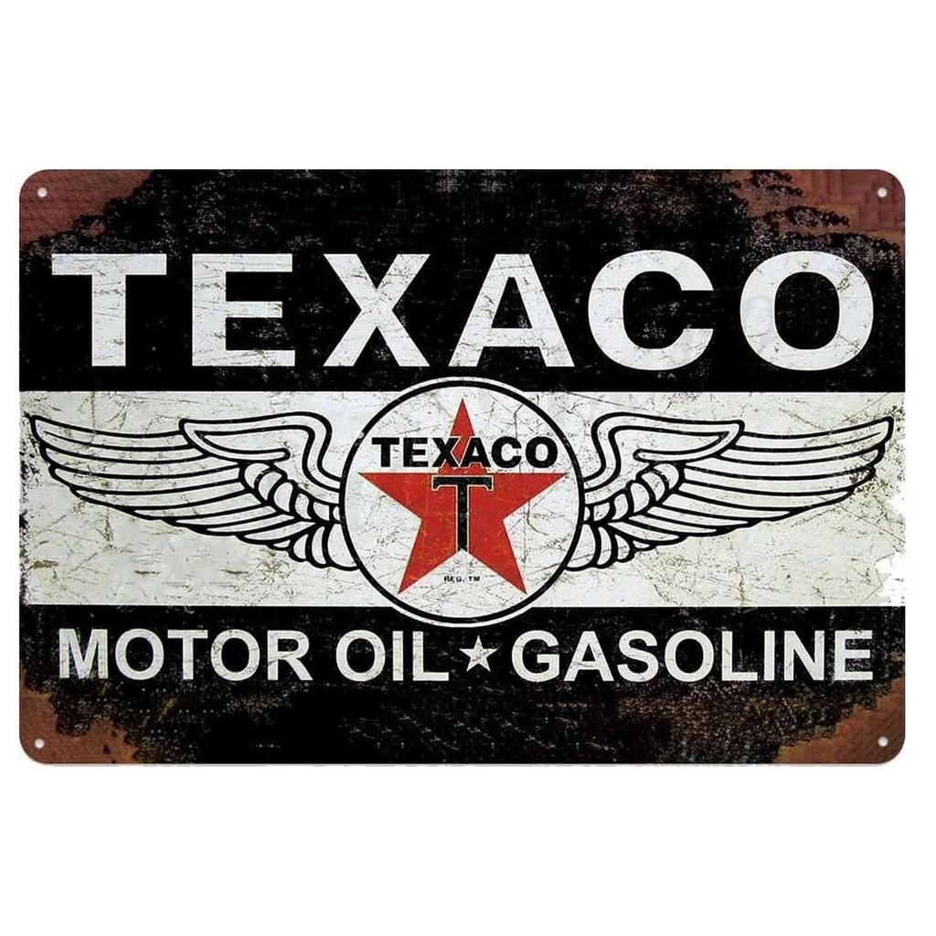 Retro Vintage Gassmotorolje Metallskilt Morsom Plakett Veggkunst Plakater Dekor for Garasje Kafé Bar Pub Mannshule Veggdekorasjon