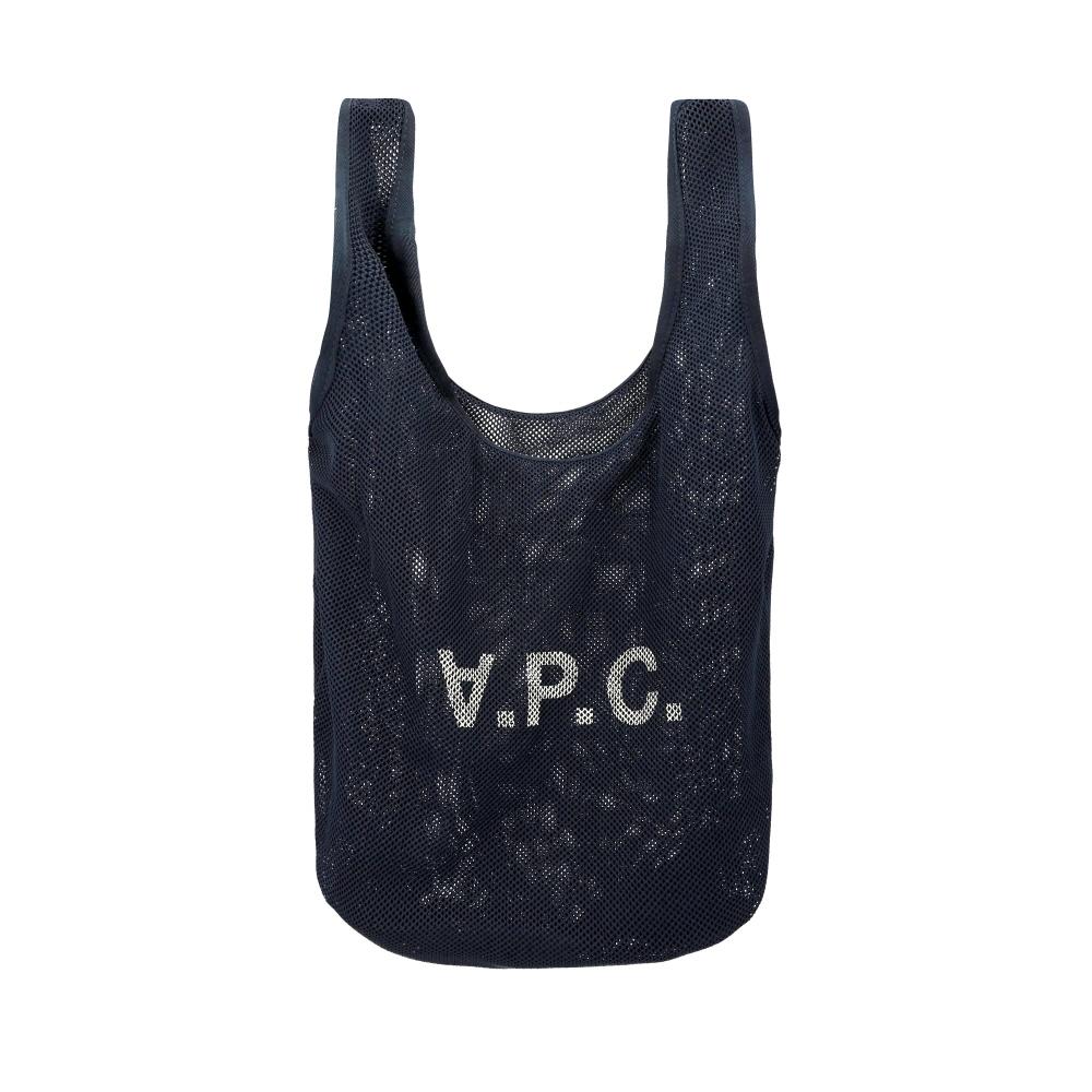 

A.p.c. Rebound Mesh Shopping Tote Bag Night Blue H61679 Iau PSAEU H61679 IAU NIGHT BLUE