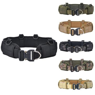 Outdoor Camouflage Tactical Belt with Molle Load-Bearing System