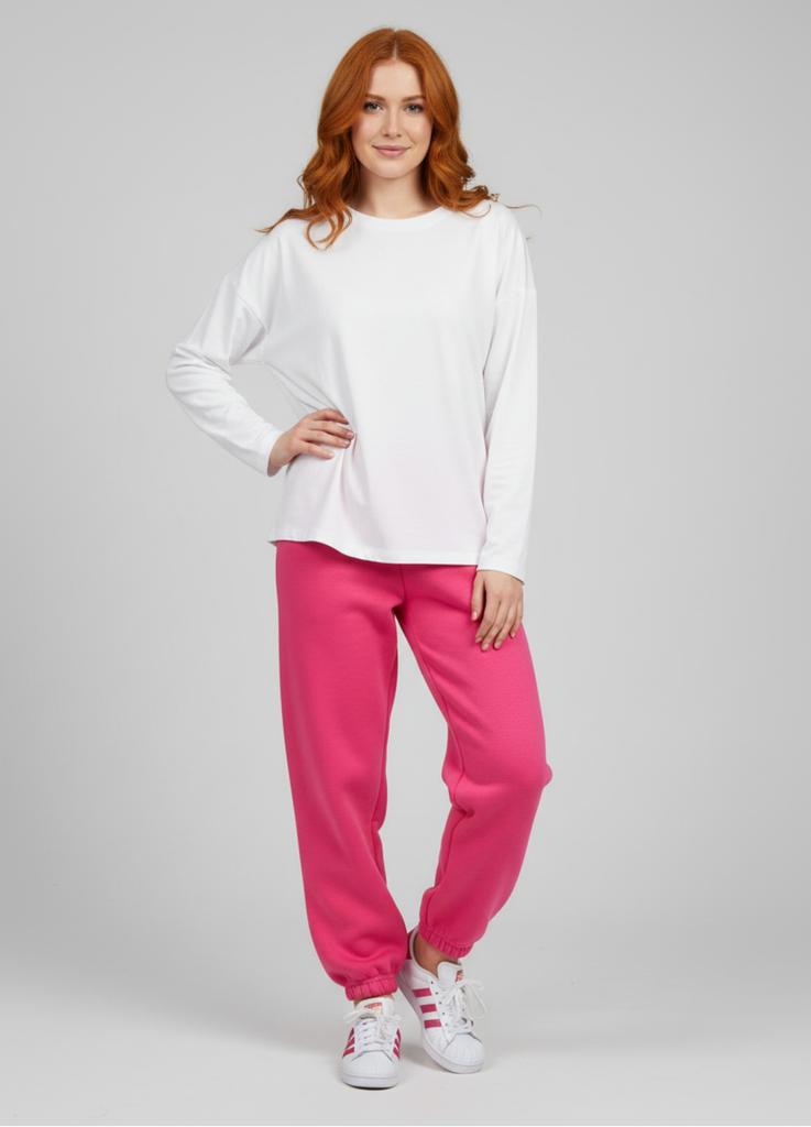 Sweatpants Women' Youth Insulated Fluff Autumn Winter Amaranth