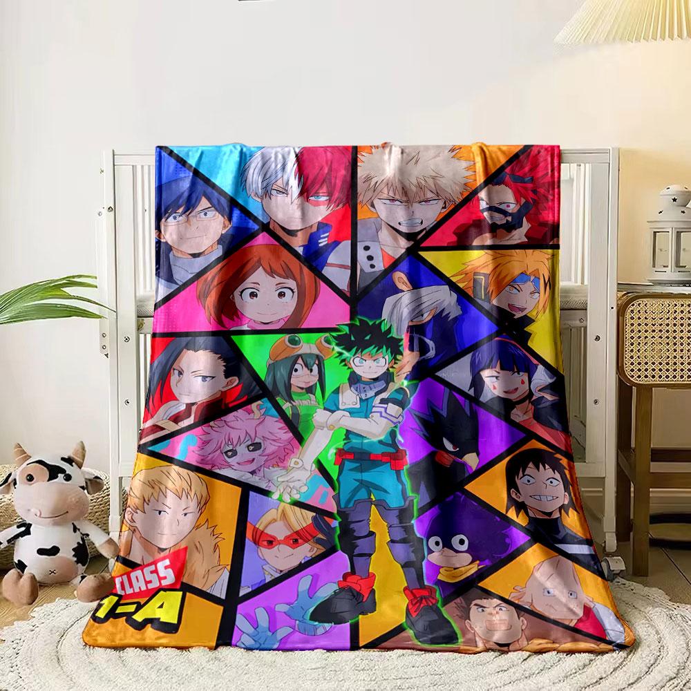

Geometric mosaic of vibrant characters, centered on a glowing individual. for all seasons blanket lunch break throw gift 80cm x 120cm