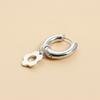 1 Pair Earrings Sweet Cool Fashion Asymmetrical Festival Gifts Flower Daily Wear For Women Personality Ear Buckles Heart-shaped  Jewelry